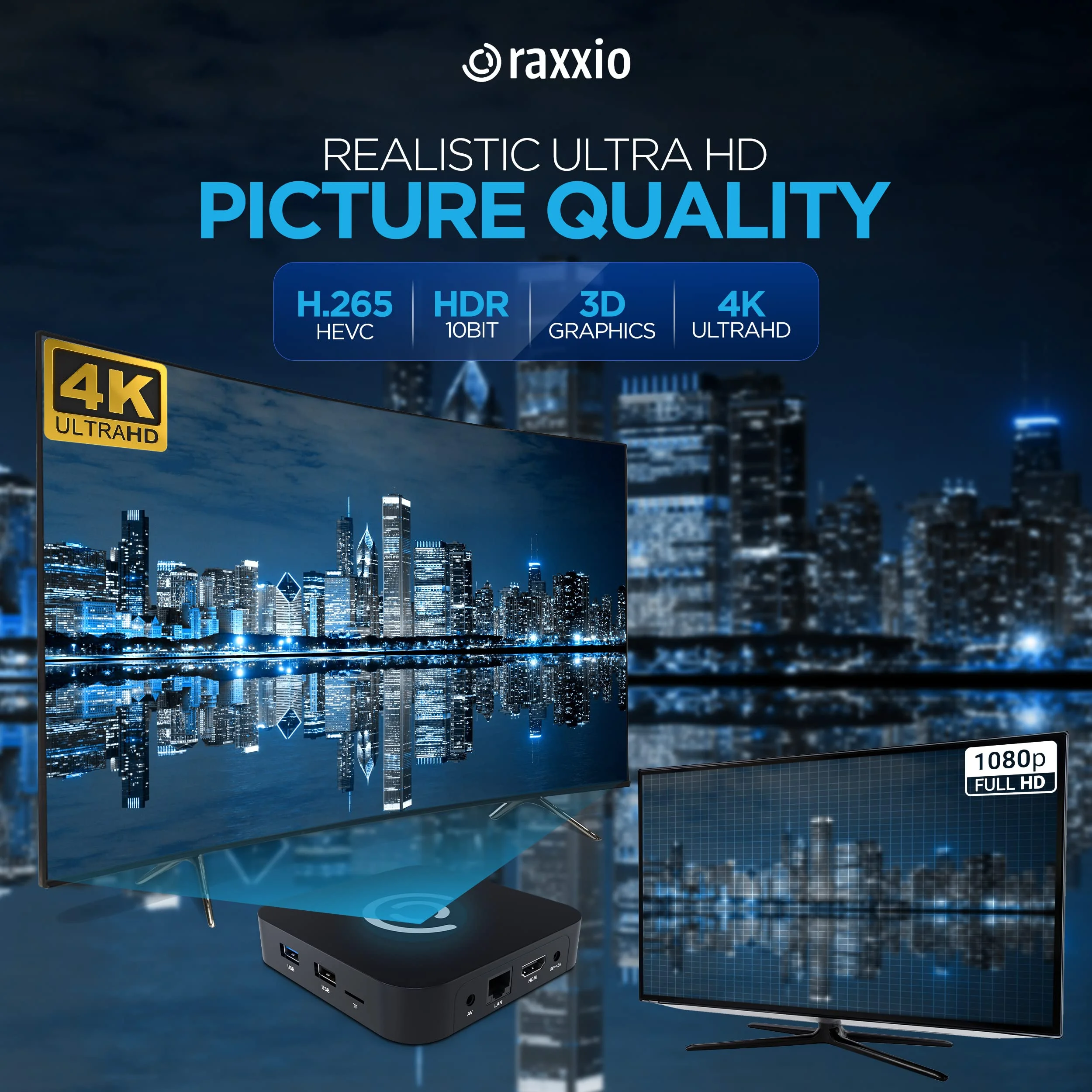 RAX2100 Android 9.0 TV Box - Ultra HD 4K, Amlogic S905X3, 4 GB RAM, 64 GB ROM - Image 2