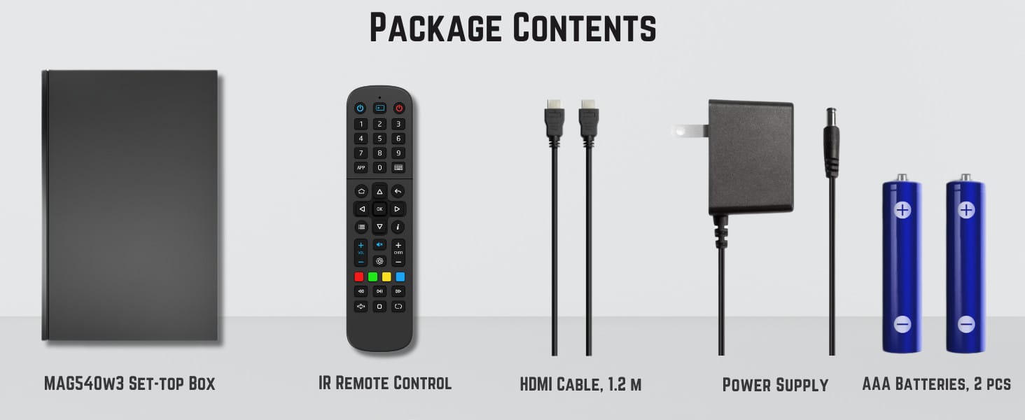 MAG540w3 Package Content