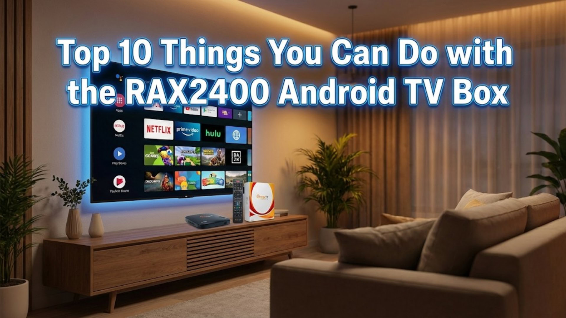 Top 10 Things You Can Do with the RAX2400 Android TV Box